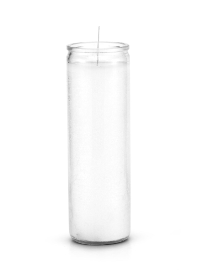 White 7 Day Altar Candle